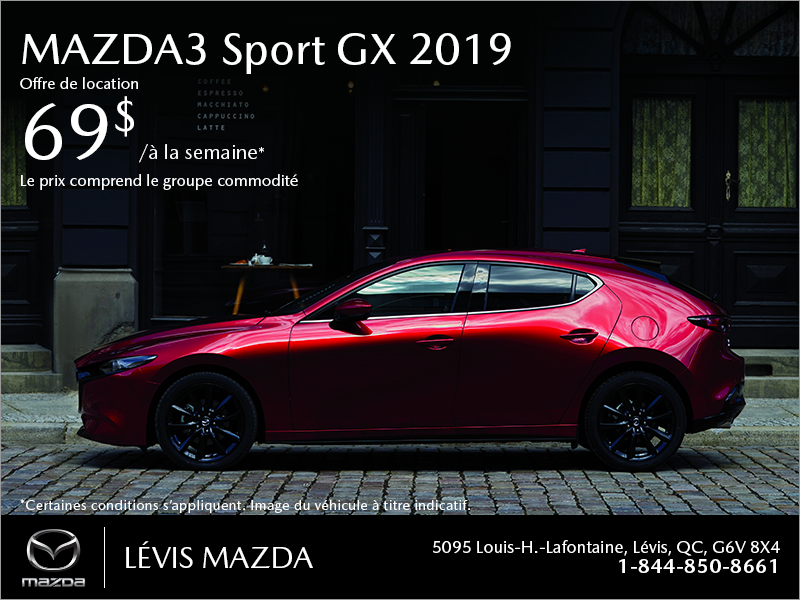 Procurez-vous la Mazda3 Sport 2019!