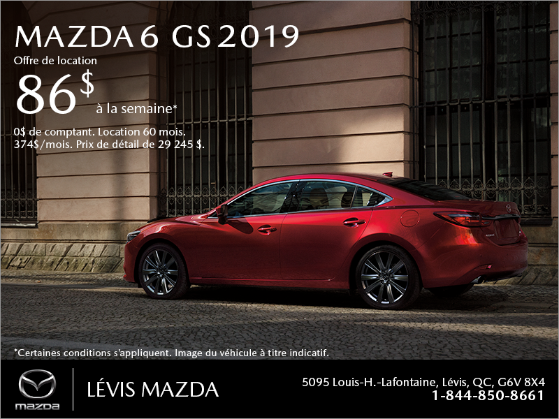 Procurez-vous la Mazda6 2019!