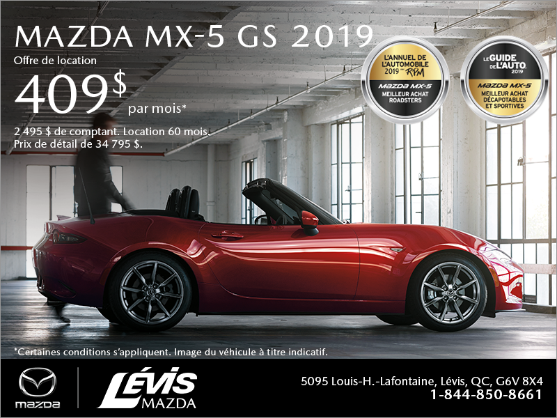 Procurez-vous la Mazda MX-5 2019!