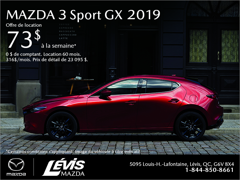Procurez-vous la Mazda3 Sport 2019!