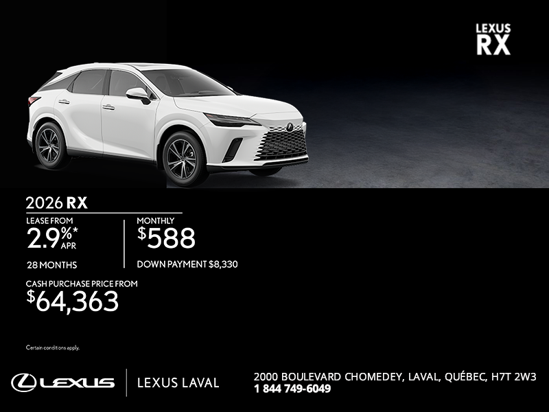 2026 Lexus RX 350