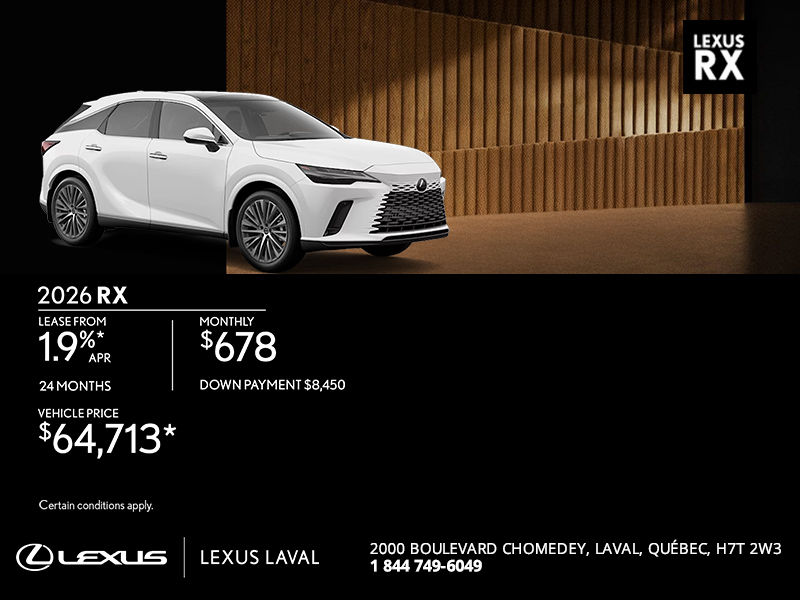 2026 Lexus RX