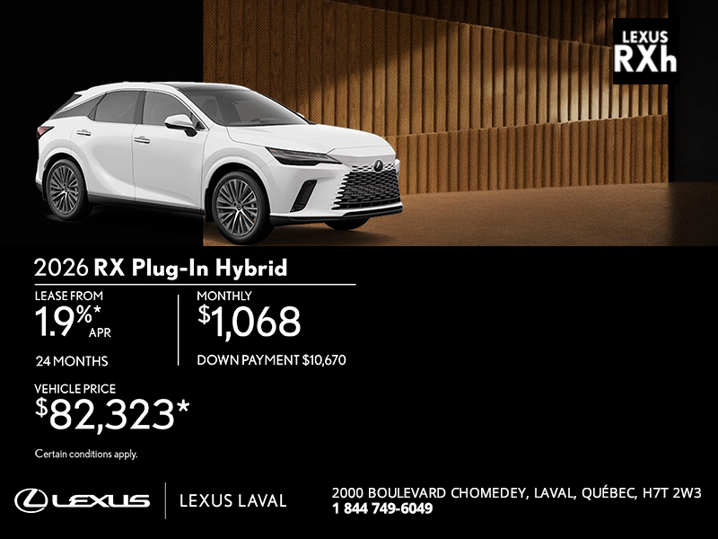 2026 Lexus RX PHEV