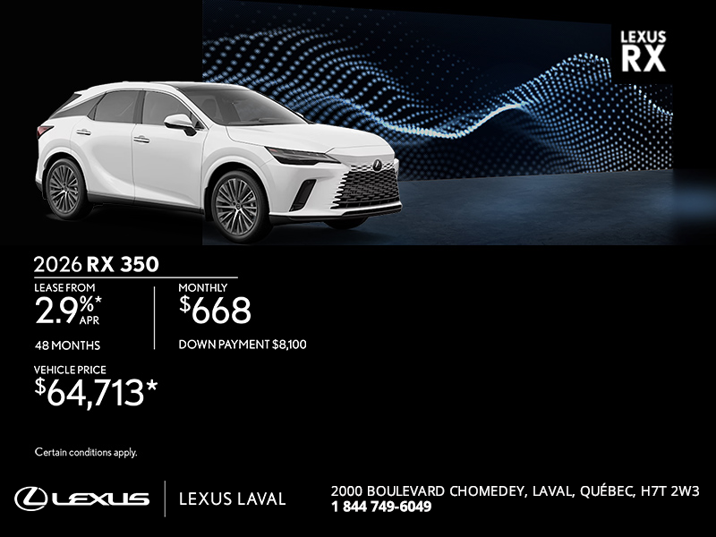 2026 Lexus RX
