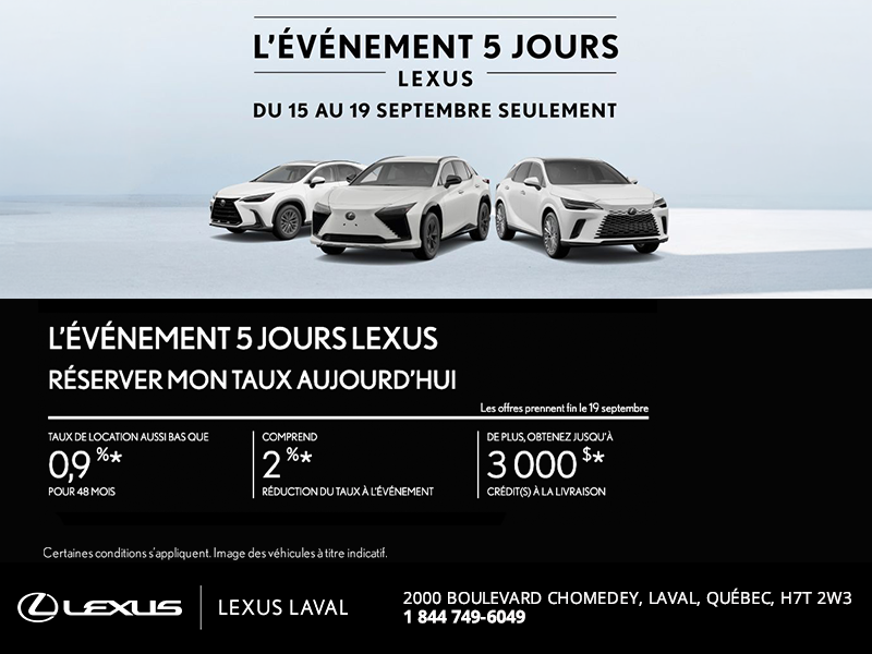 Événement du mois Lexus