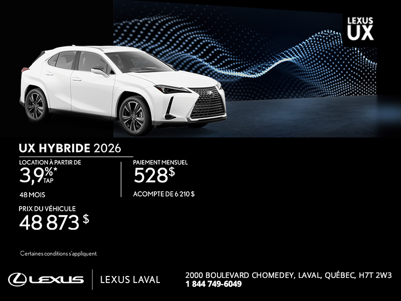 Lexus UX Hybrid 2026