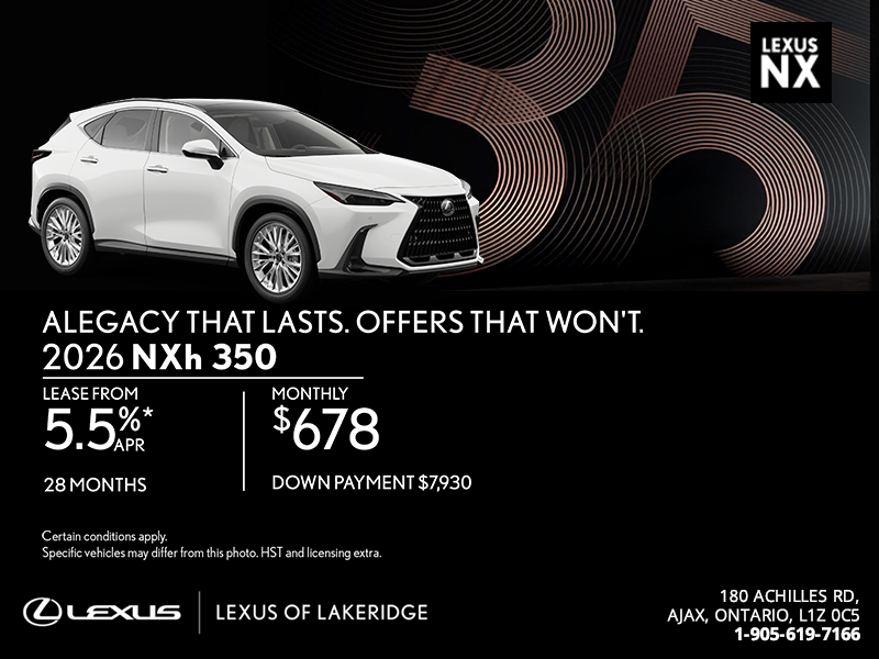 2026 Lexus NX 350h