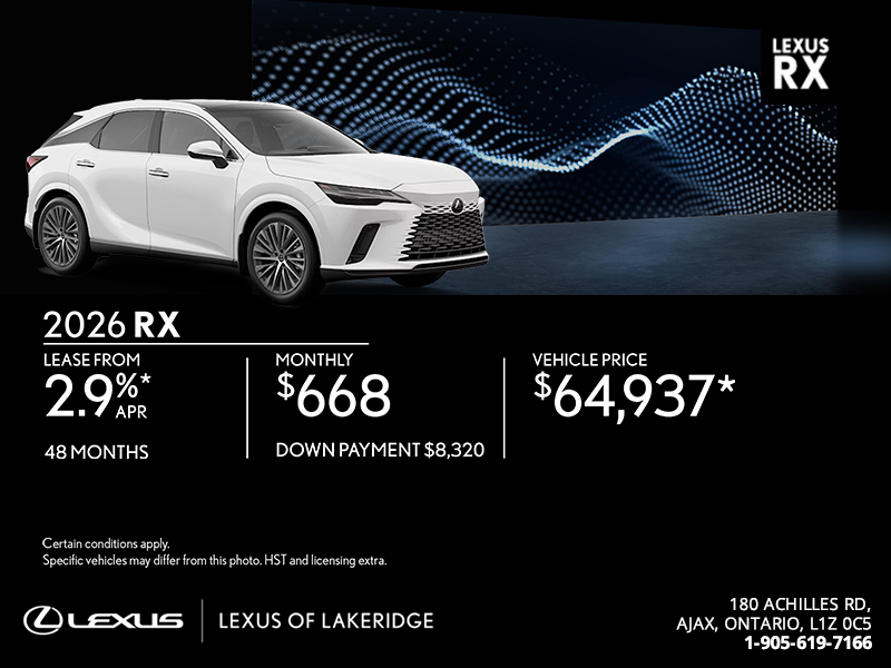 2026 Lexus RX