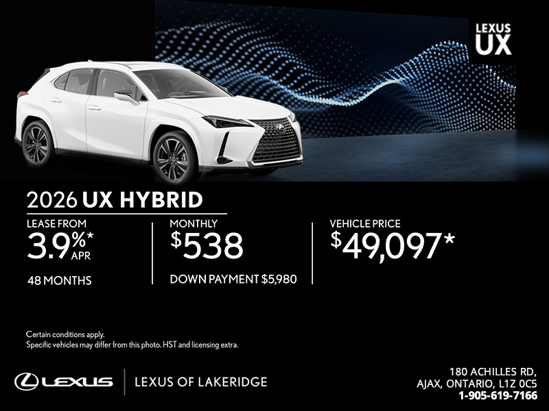 2026 Lexus UX Hybrid