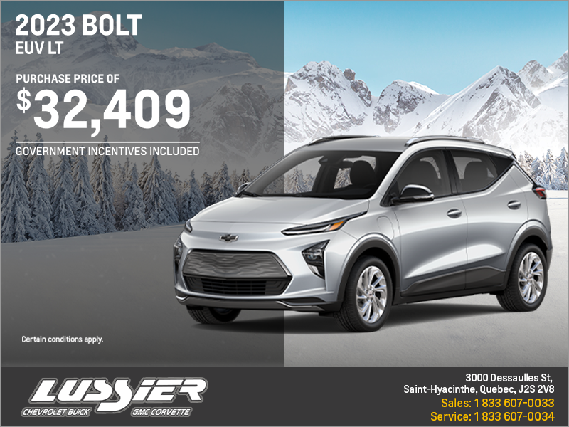 Get the 2023 Chevrolet Bolt EUV