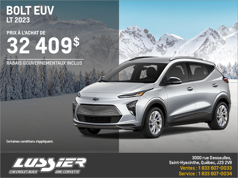 Procurez-vous le Chevrolet Bolt EUV 2023