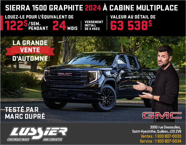 Le GMC Sierra 1500 Graphite 2024