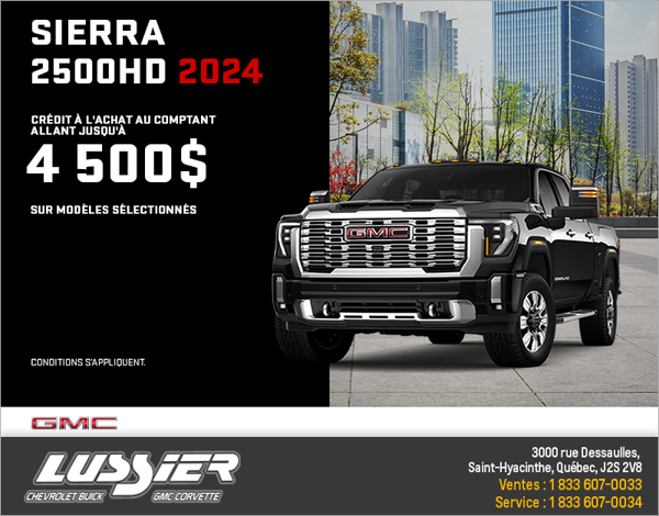 Le GMC Sierra 2500HD 2024