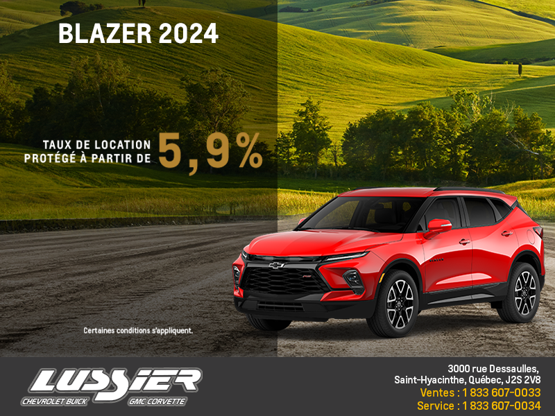 Procurez-vous le Chevrolet Blazer 2024