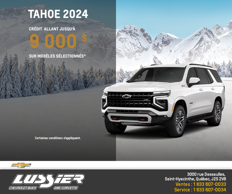 Le Chevrolet Tahoe 2024