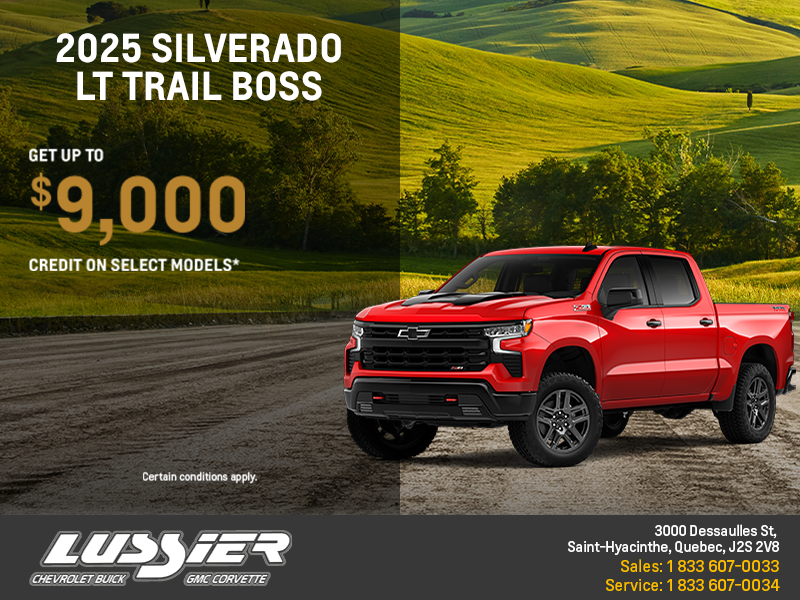Get the 2025 Chevrolet Silverado 1500 LT Trail Boss