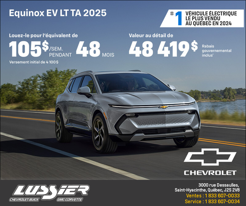 Procurez-vous le Chevrolet Equinox EV 2025