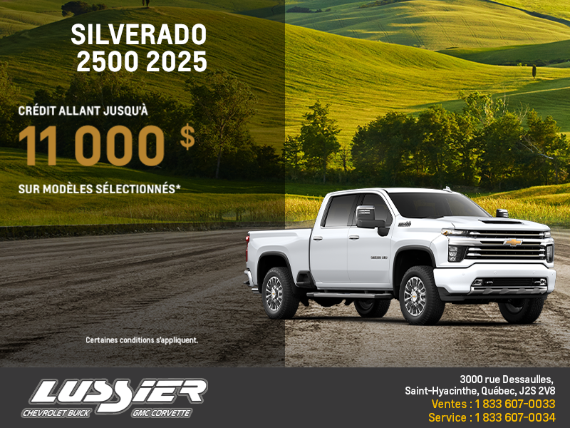 Procurez-vous le Chevrolet Silverado 2500 2025