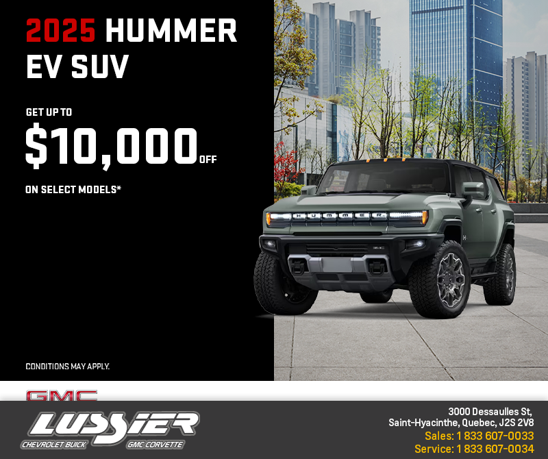 The 2025 GMC Hummer EV SUV