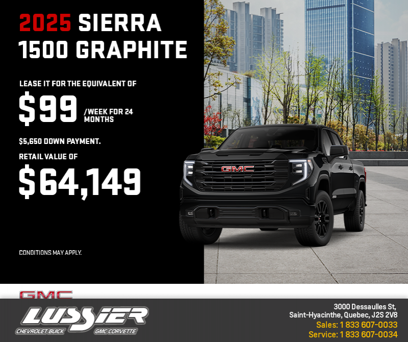 The 2025 GMC Sierra 1500 Graphite