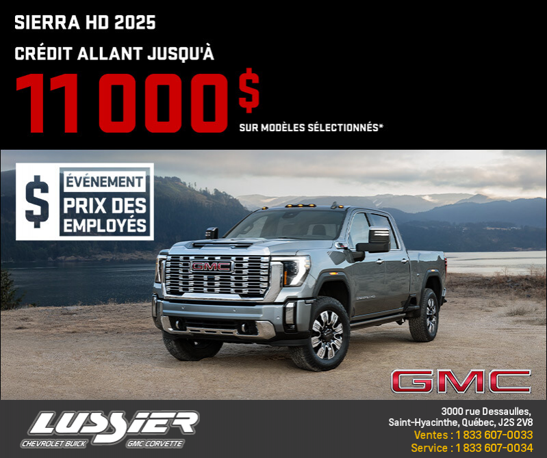 Le GMC Sierra HD 2025
