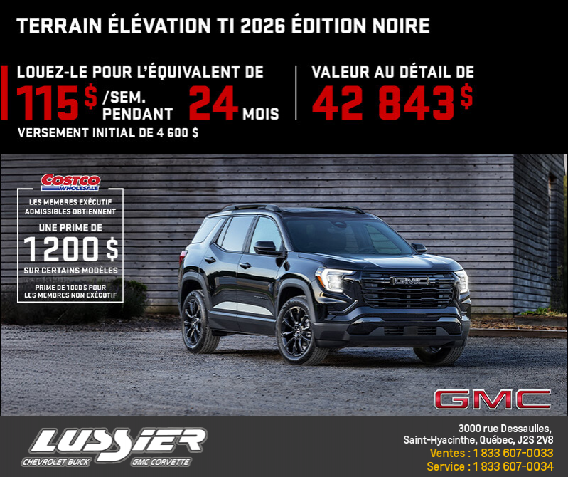 Le GMC Terrain 2026