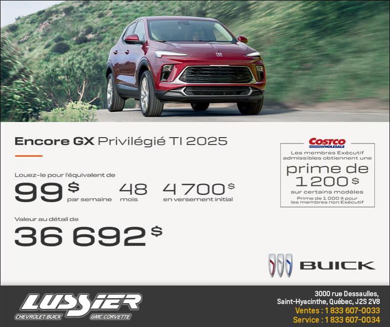 Procurez-vous le Buick Encore GX 2025