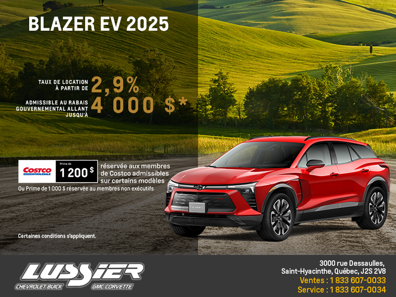 Procurez-vous le Chevrolet Blazer EV 2025
