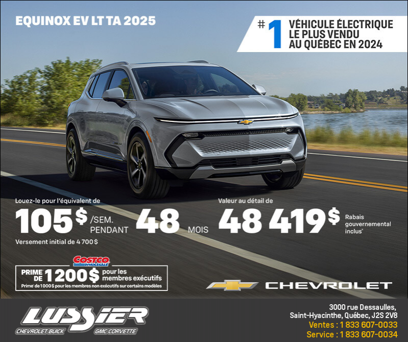 Procurez-vous le Chevrolet Equinox EV 2025