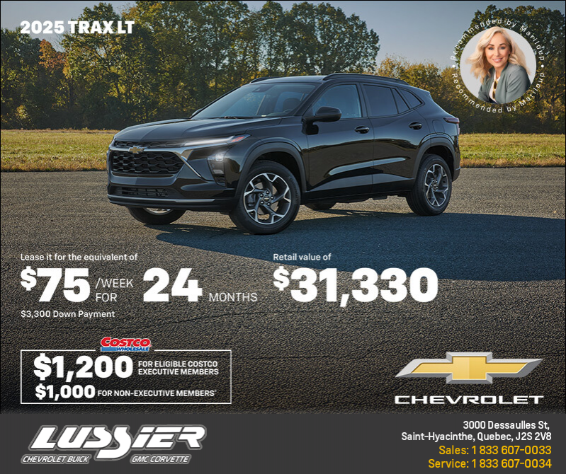 Get the 2025 Chevrolet Trax LT