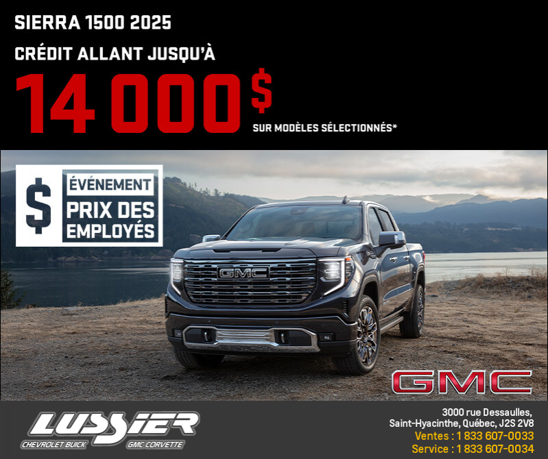 Le GMC Sierra 1500 2025