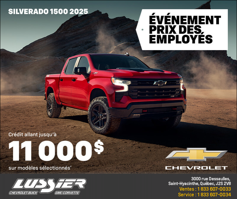 Procurez-vous le Chevrolet Silverado 1500 2025