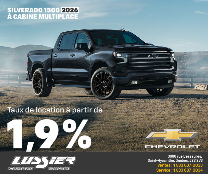 Procurez-vous le Chevrolet Silverado 1500 2026