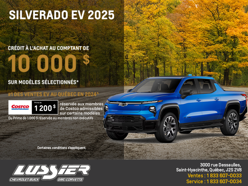 Procurez-vous le Chevrolet Silverado EV 2025
