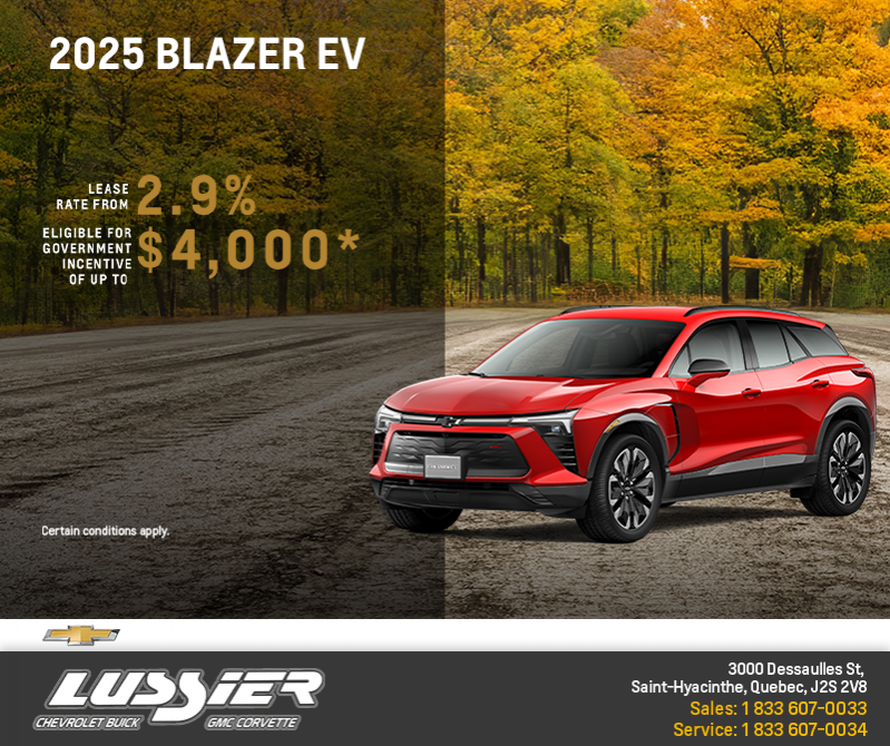 Get the 2025 Chevrolet Blazer EV