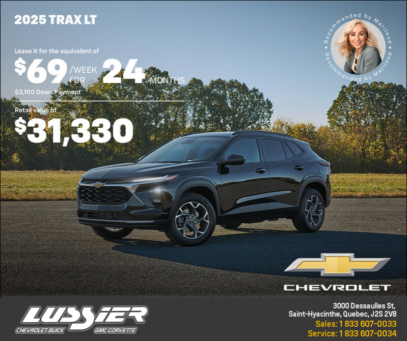 Get the 2025 Chevrolet Trax LT