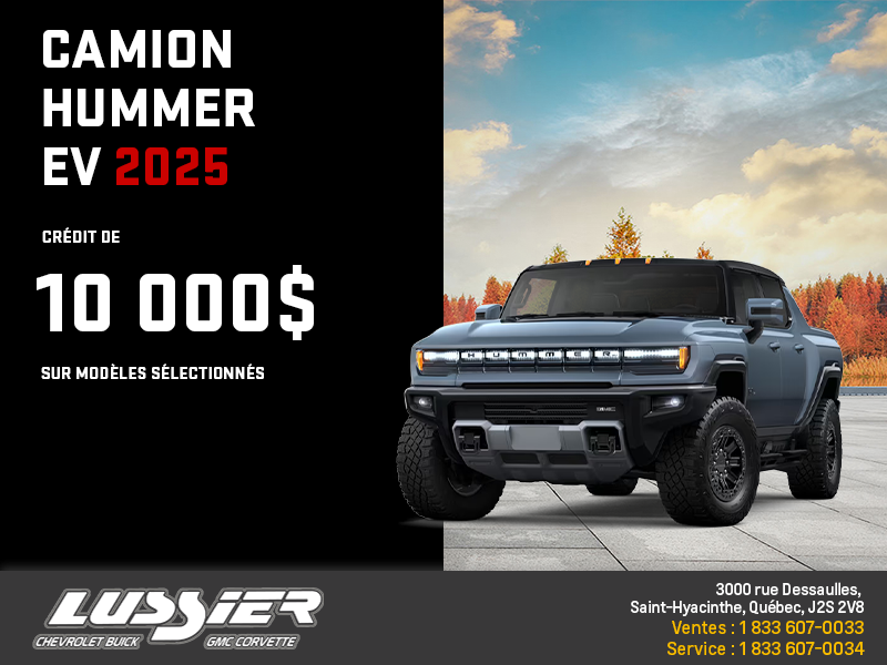 Le GMC Hummer EV VUS 2025