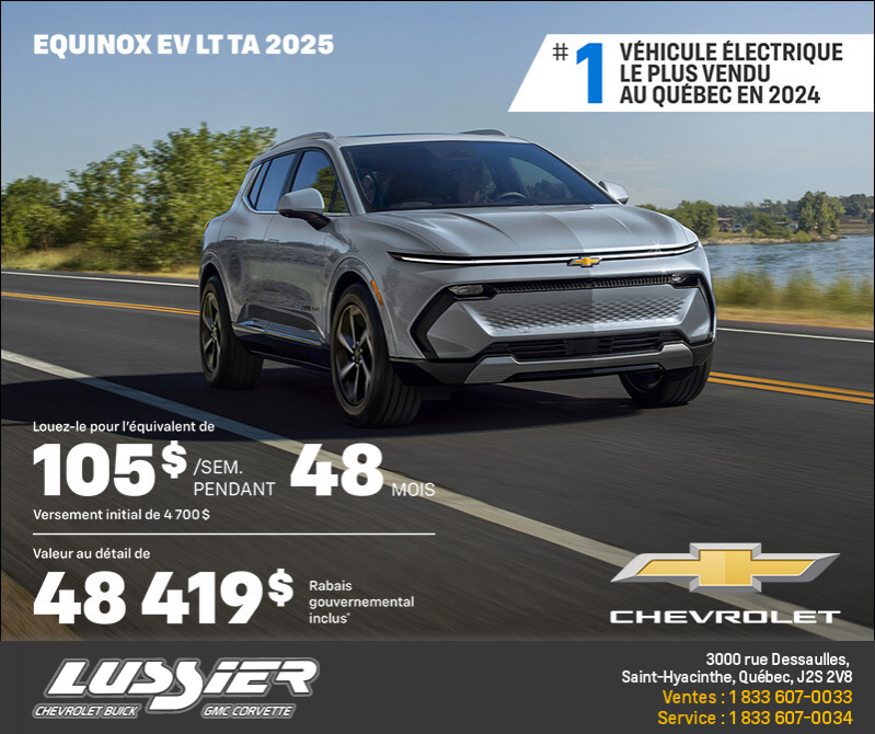 Procurez-vous le Chevrolet Equinox EV 2025
