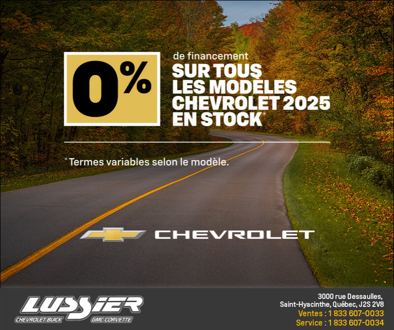 L'événement du mois Chevrolet