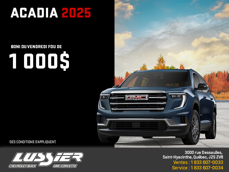 Le GMC Acadia 2025