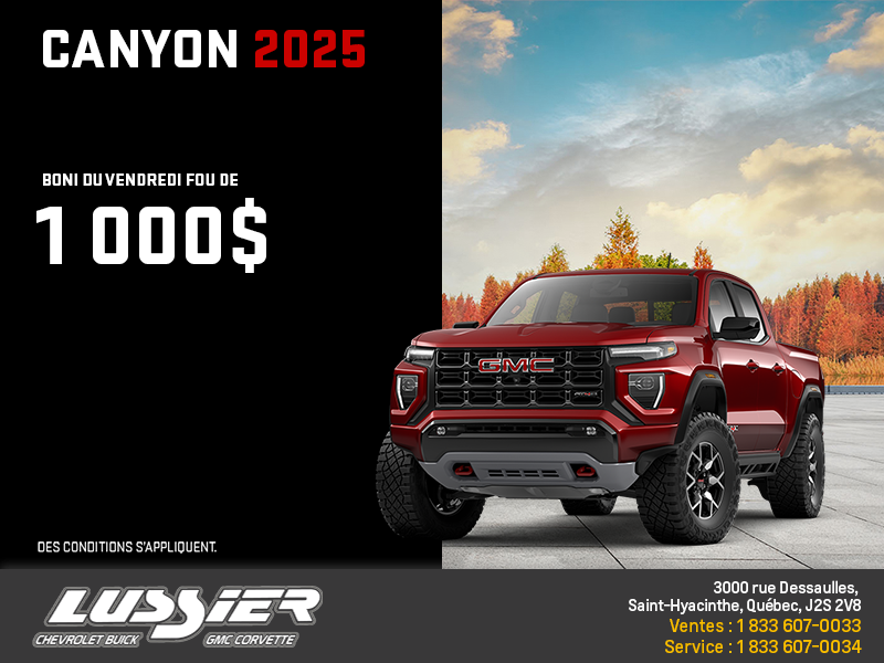 Le GMC Canyon 2025