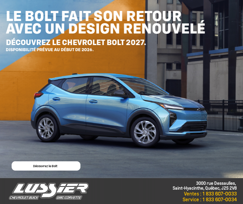 Procurez-vous le Chevrolet Bolt 2027