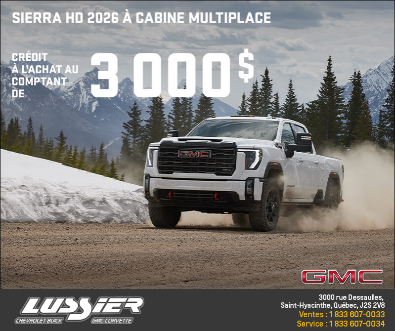 Le GMC Sierra HD 2026