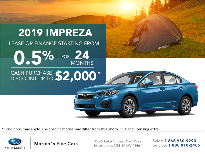 Get the 2019 Subaru Impreza 4-Door Today!