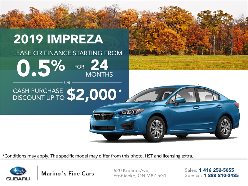 Get the 2019 Subaru Impreza 4-Door Today!
