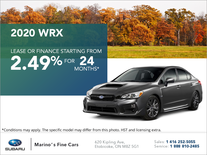 Get the 2020 Subaru WRX Today!