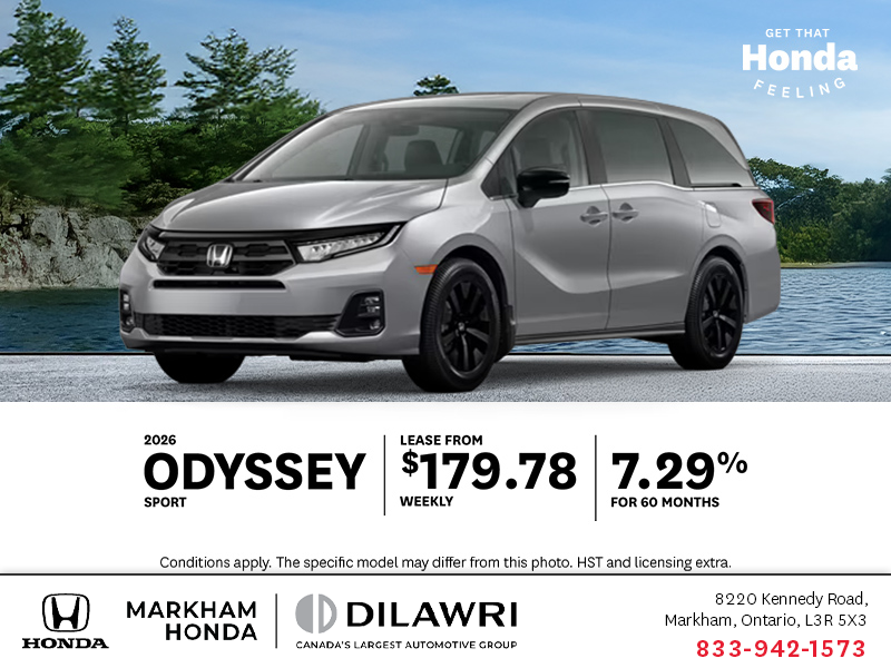 Get the 2026 Honda Odyssey!