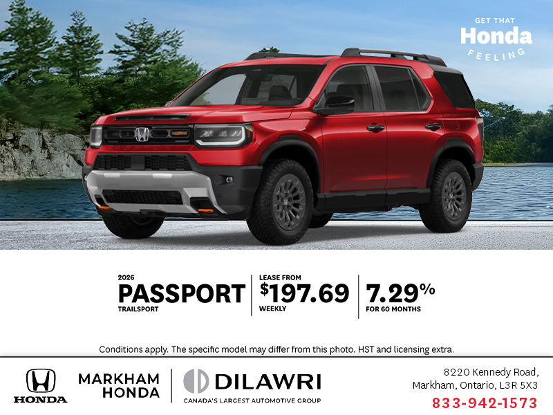 Get the 2026 Honda Passport!