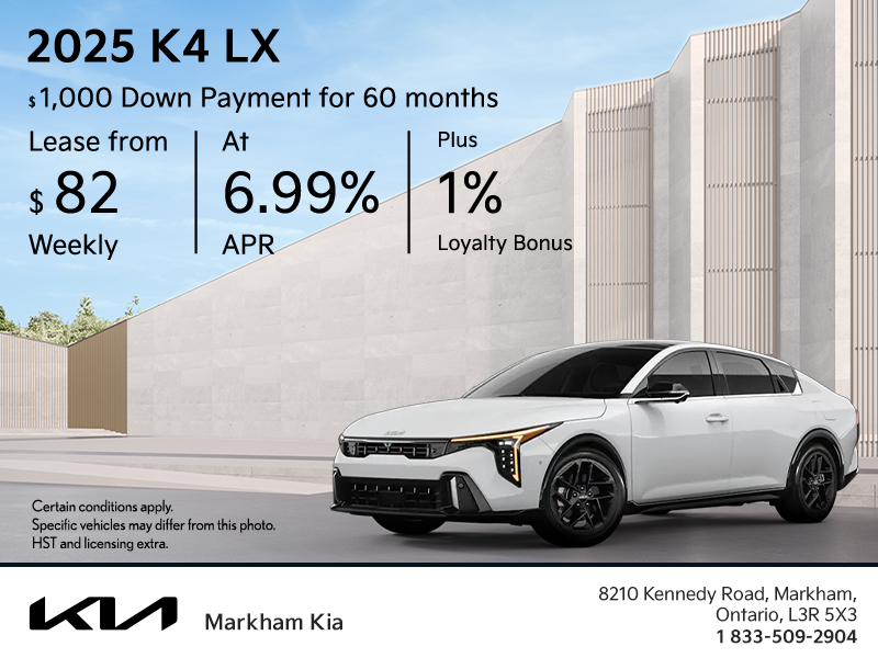 Get the 2025 Kia K4 !
