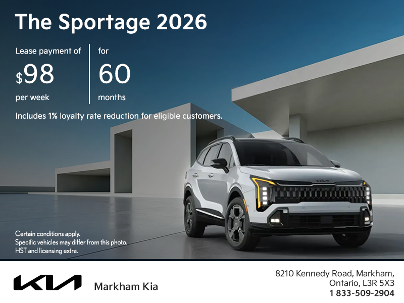 Get the 2026 Kia Sportage!